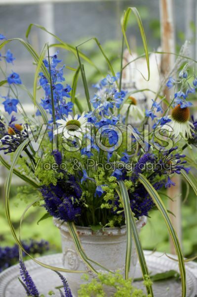 Making summer bouquet Making summer bouquet