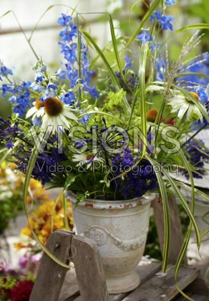 Making summer bouquet Making summer bouquet