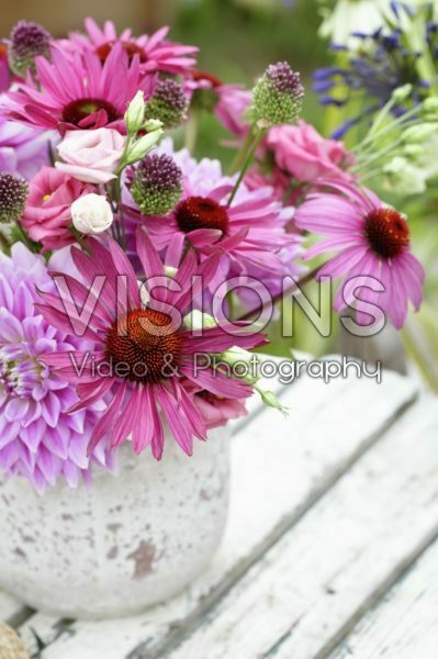 Making summer bouquet Making summer bouquet
