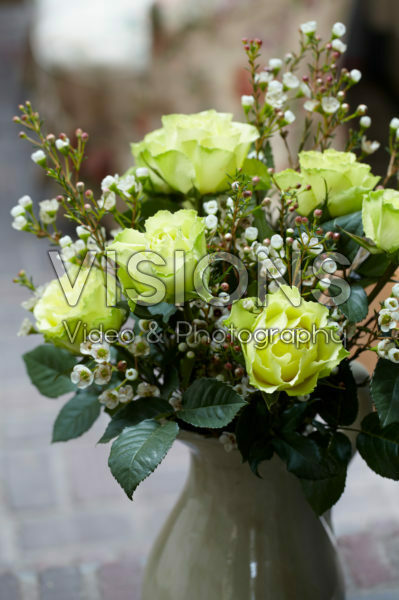 Rosa and Chamelaucium bouquet Rosa and Chamelaucium bouquet