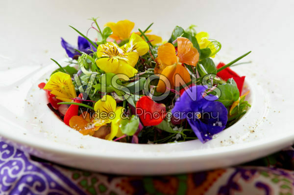 Herb-flowers salad Herb-flowers salad