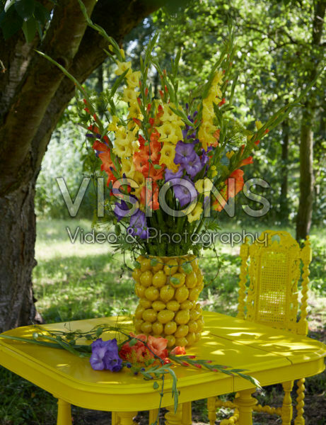 Vase with gladioli Vase with gladioli