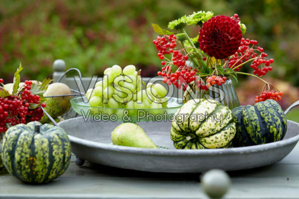 Decorative fruits and flowers Decorative fruits and flowers