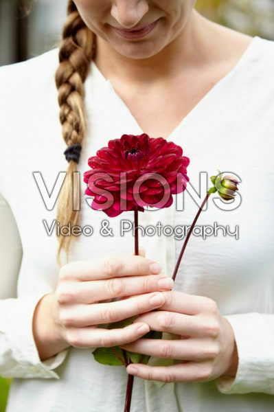 Lady with Dahlia Lady with Dahlia