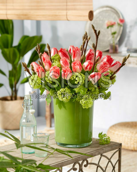 Bouquet Tulipa Lingerie, Viburnum opulus Roseum Bouquet Tulipa Lingerie, Viburnum opulus Roseum