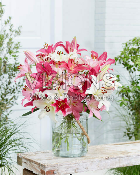 Lilium oriental pastel bouquet Lilium oriental pastel bouquet