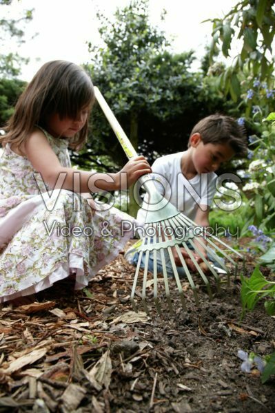 Children playing in garden Children playing in garden
